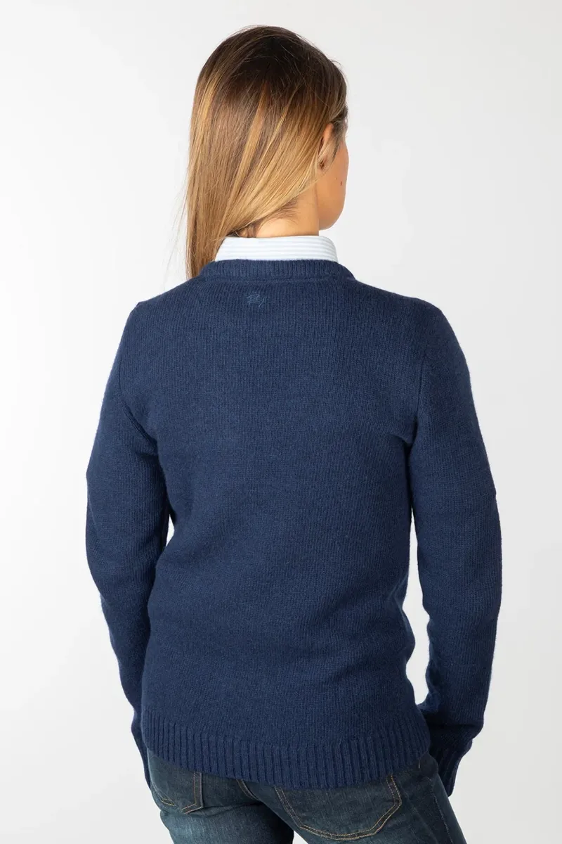 Rydale Ladies Crew Neck Character Knit Jumper - Dolly The Cob-2