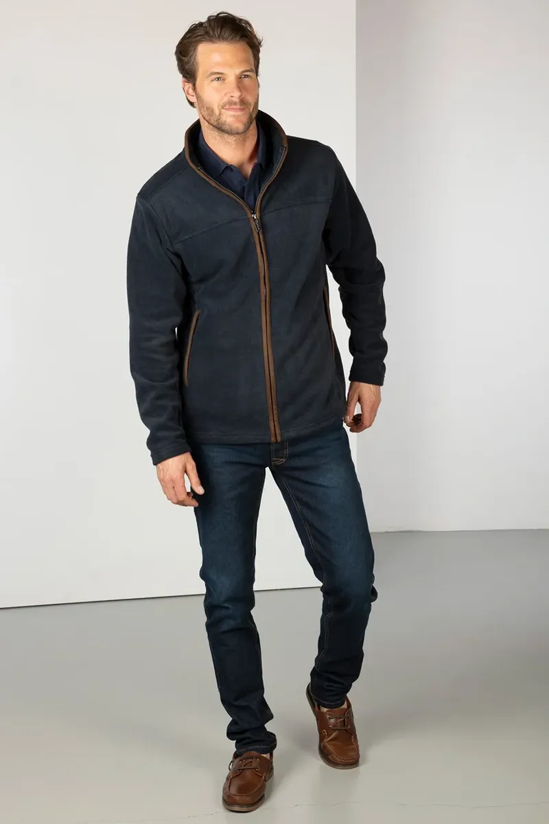 Rydale Men's Huggate Full Zip Fleece Jacket - Ink-2