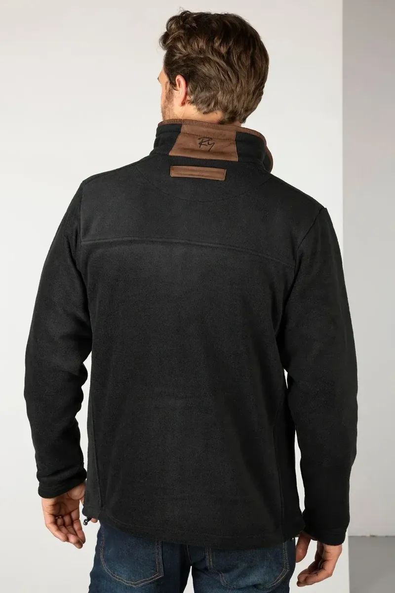 Rydale Men's Huggate Full Zip Fleece Jacket - Iron-3