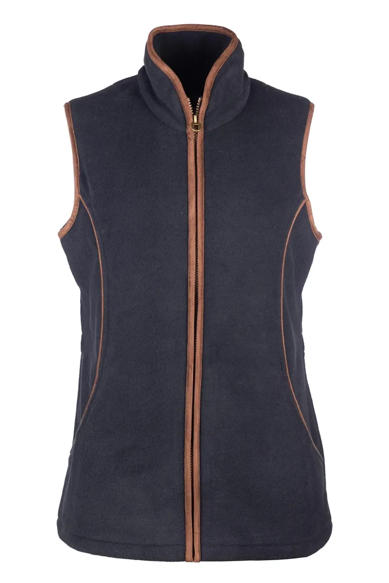Rydale Ladies Huggate Snaffle Fleece Waistcoat - Navy