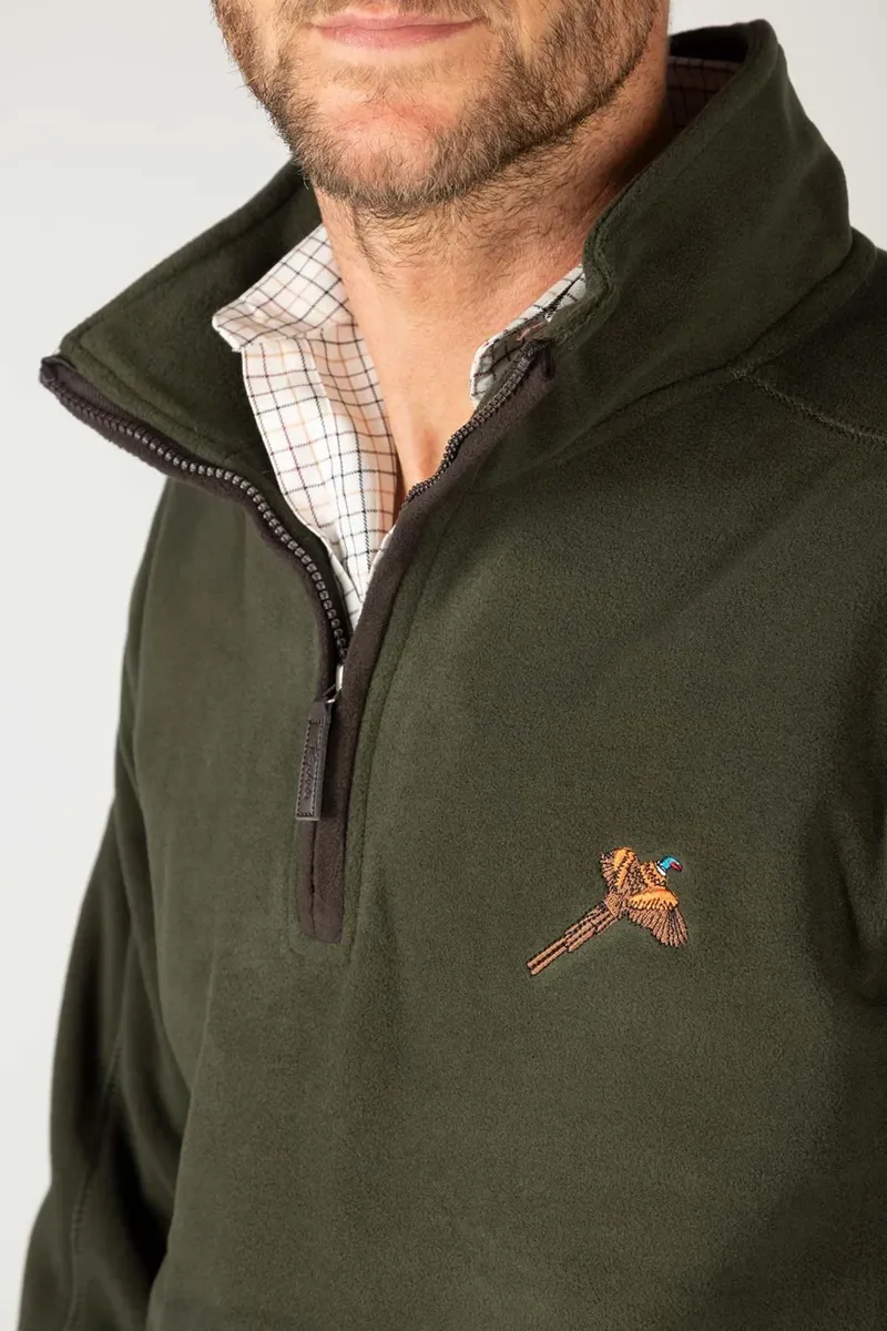 Rydale Gransmoor Men's Half Zip Fleece - Olive-7
