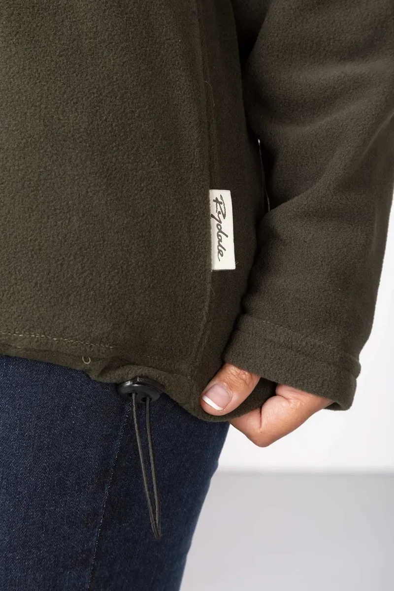 Rydale Ladies Kelk Overhead Pheasant Fleece - Khaki-4