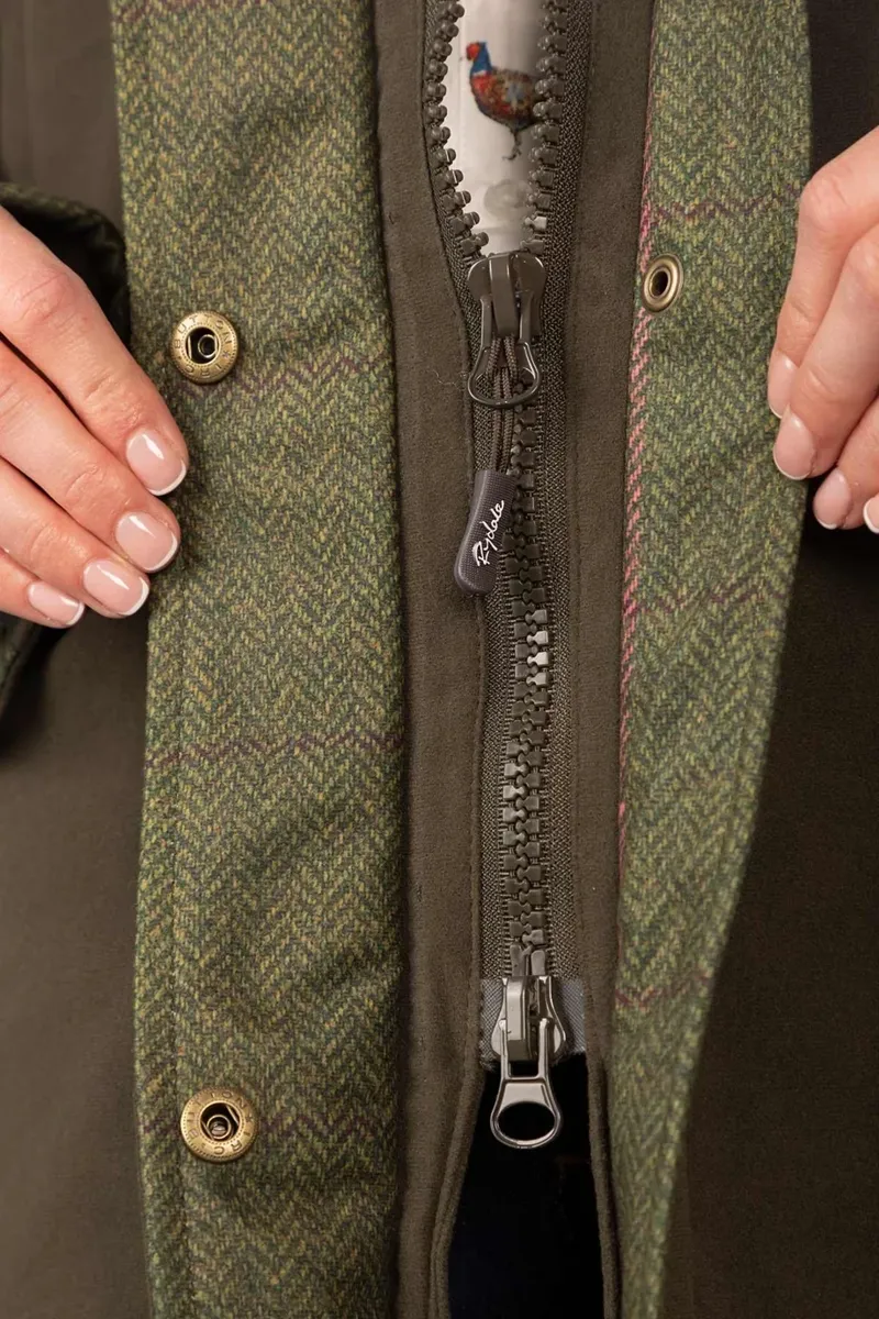 Rydale Ladies 3/4 Length Coat Danby - Olive-6