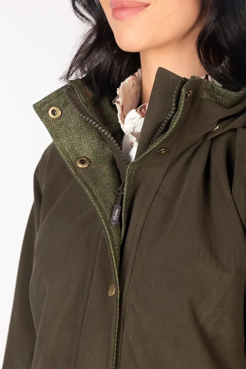 Rydale Ladies 3/4 Length Coat Danby - Olive-5