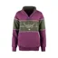 Rydale Ladies Byland Highland Cow Sweatshirt - Berry/Olive/Berry