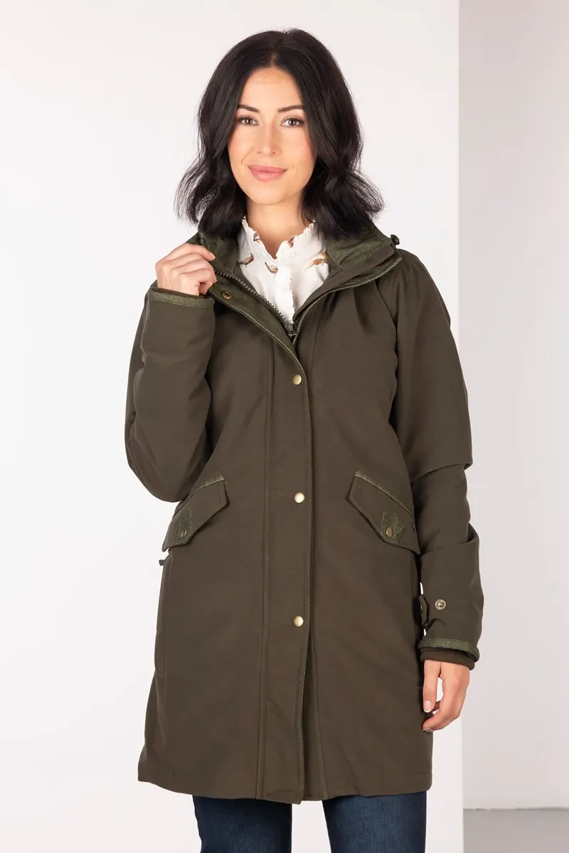 Rydale Ladies 3/4 Length Coat Danby - Olive