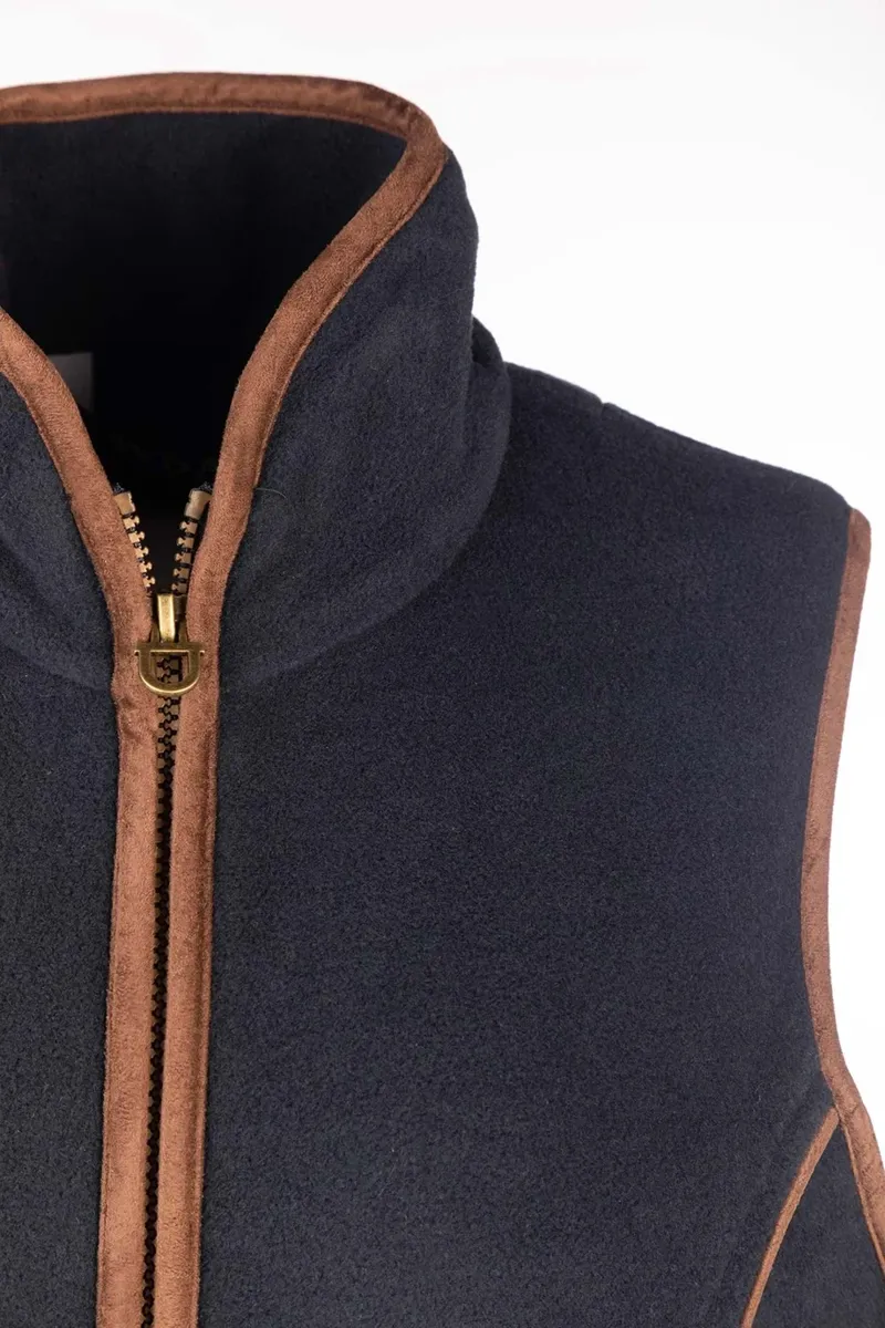 Rydale Ladies Huggate Snaffle Fleece Waistcoat - Navy-2
