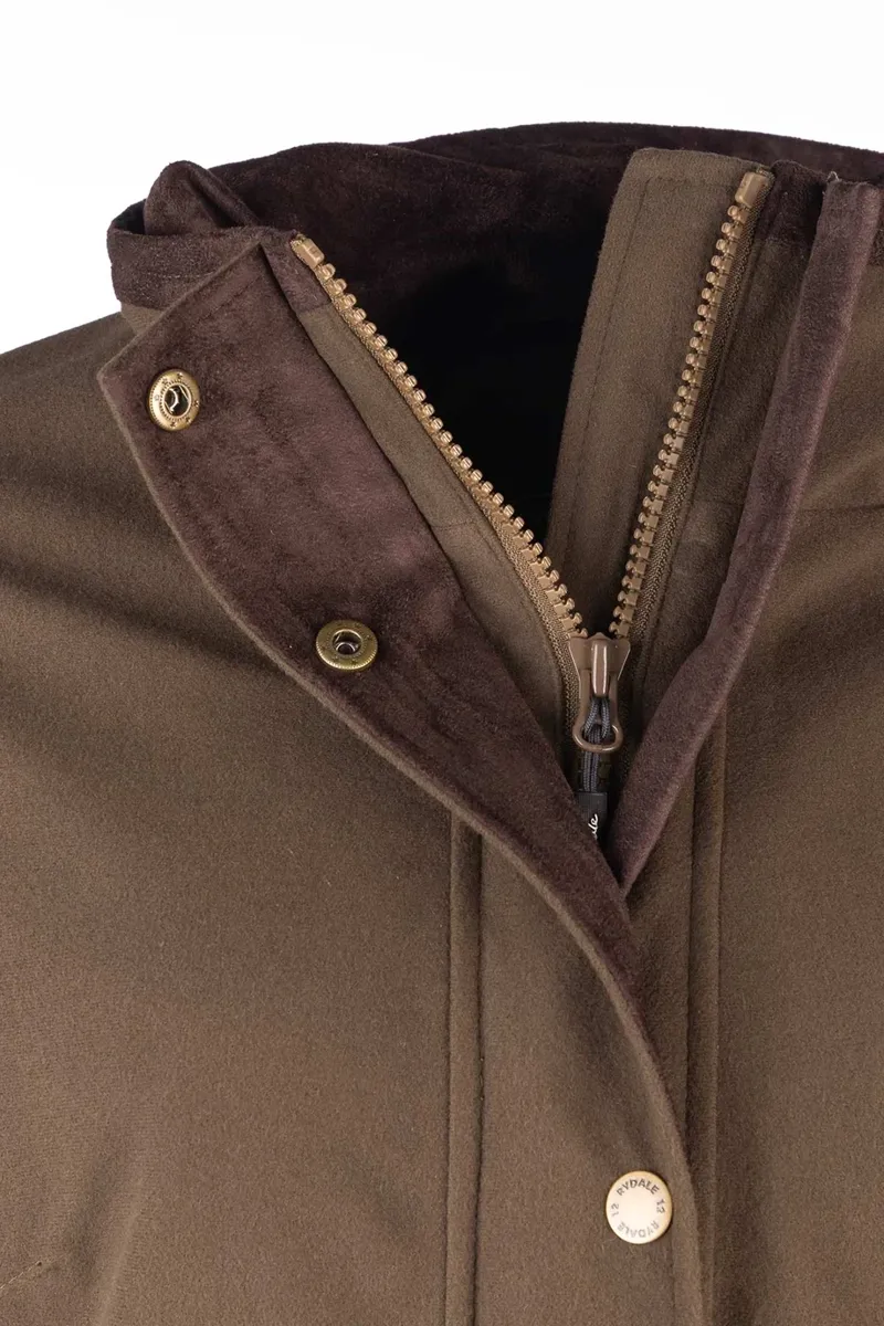 Rydale Ladies 3/4 Length Coat Danby - Brown-1