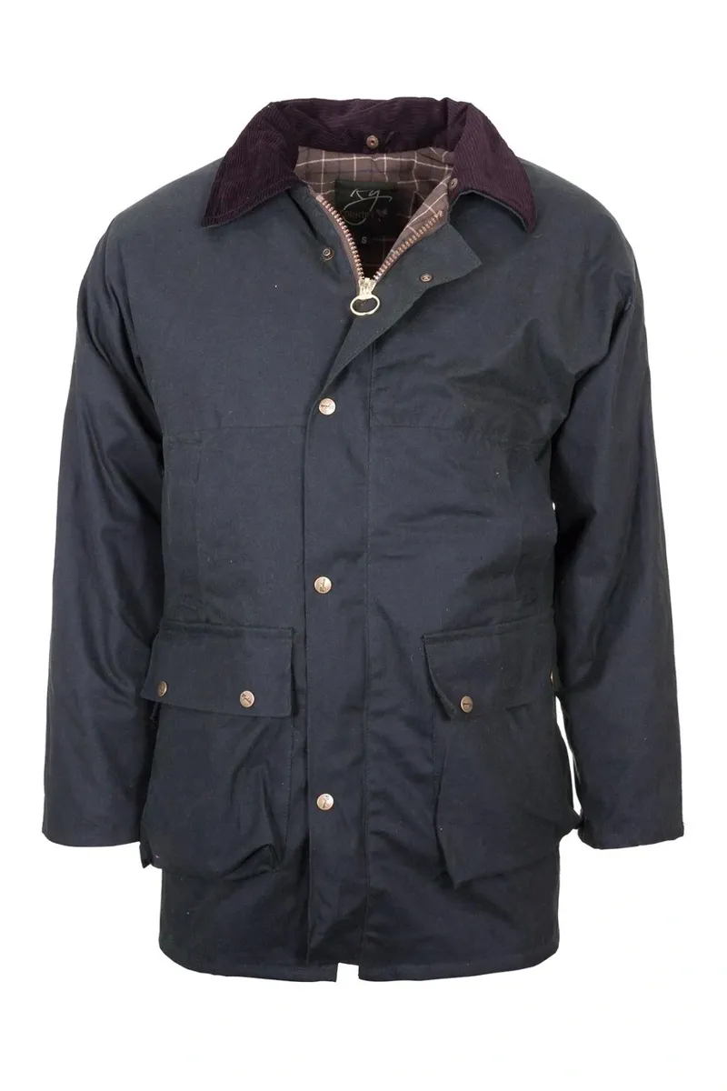 Rydale Men's Thirsk Waxed Jacket - Navy