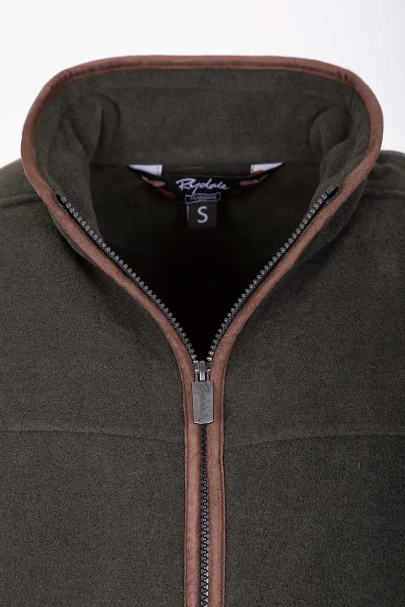 Rydale Men's Huggate Full Zip Fleece Jacket - Khaki-2