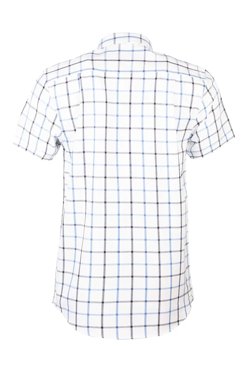 Rydale Men's Short Sleeve Country Shirt - Malham Dark Navy/Blue-1