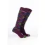 Rydale Womens Bamboo Rich Argyle Riding Socks Pack of Ten - Argyle Dark Berry/Navy/Dark Olive