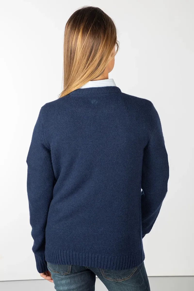 Rydale Ladies Crew Neck Character Knit Jumper - Puddles The Duck-2