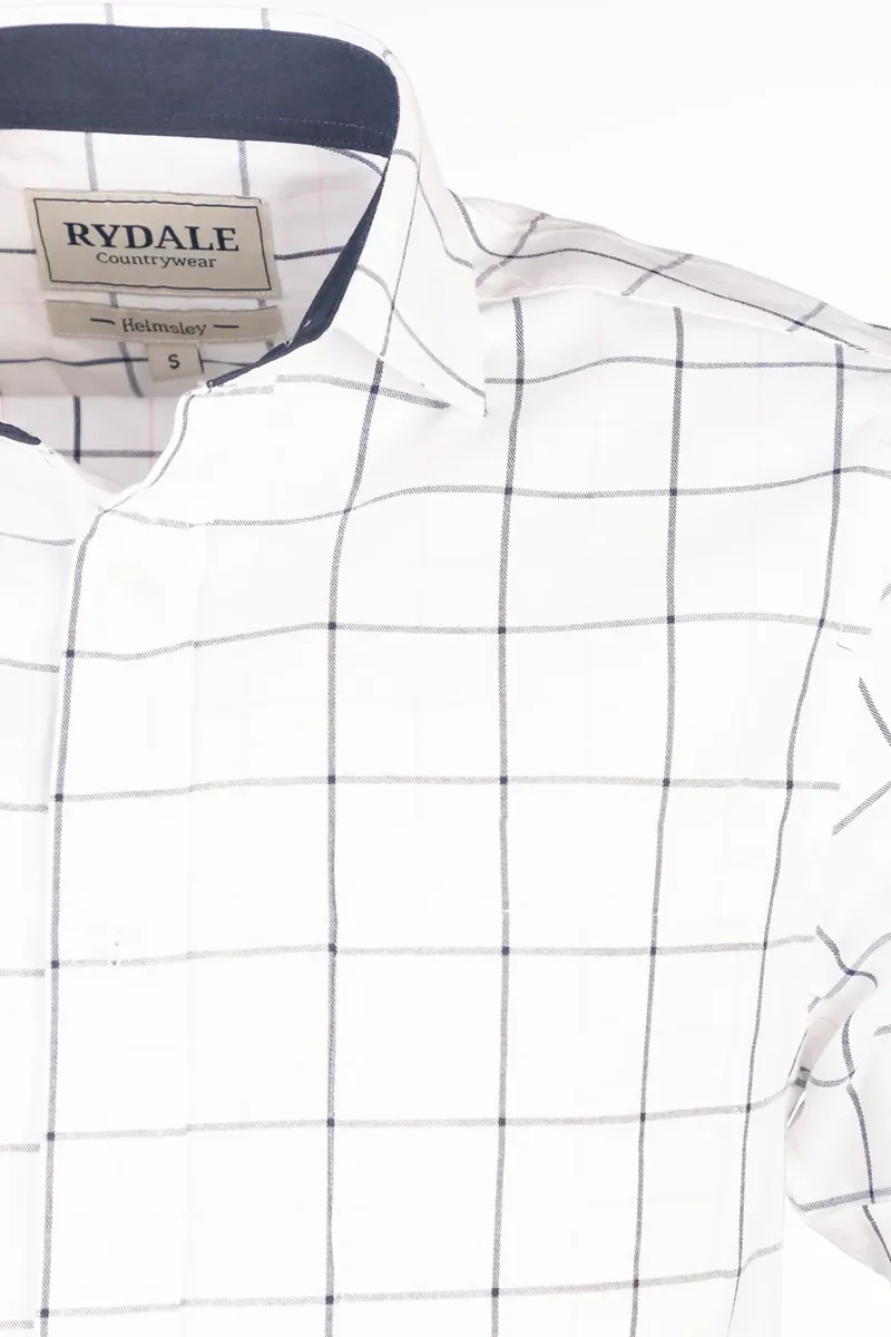Rydale Men's Short Sleeve Country Shirt - Helmsley Dark Navy-2