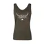 Rydale Ladies Byland Cow Pattern Vest Top - Olive