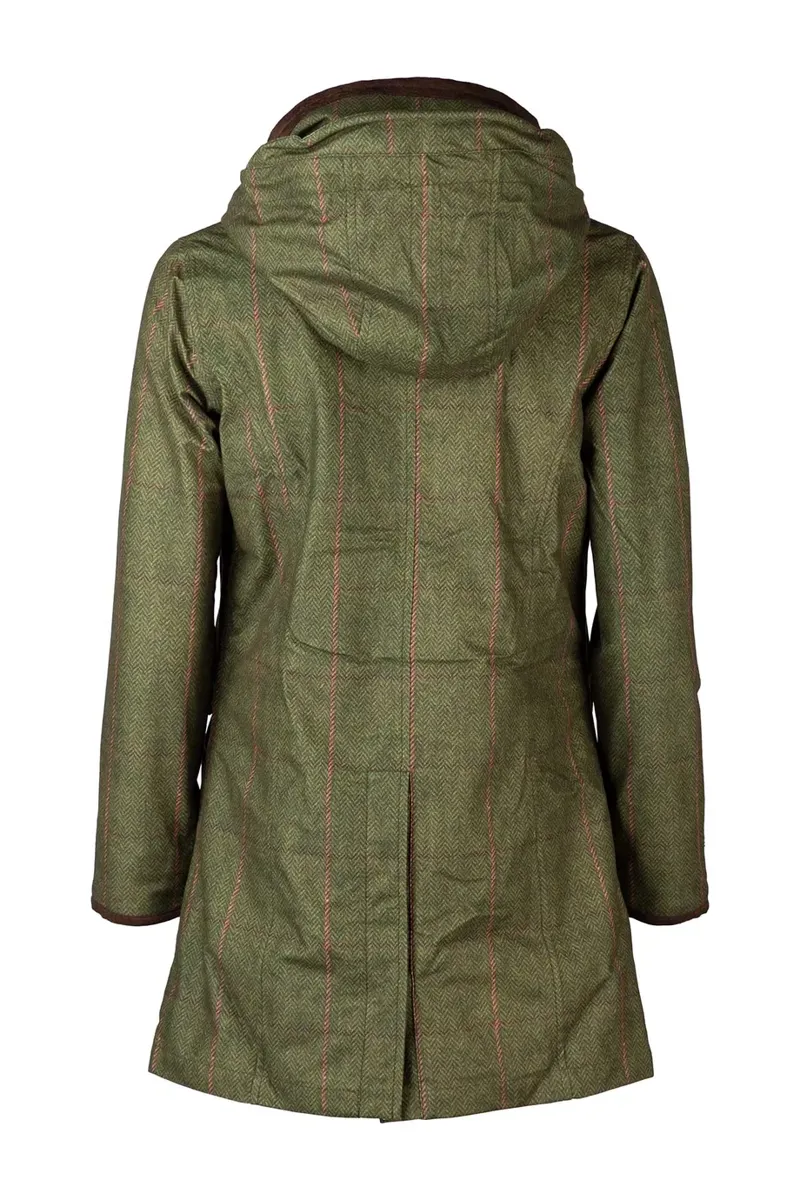 Rydale Ladies 3/4 Length Coat Danby - Olive Tweed-2