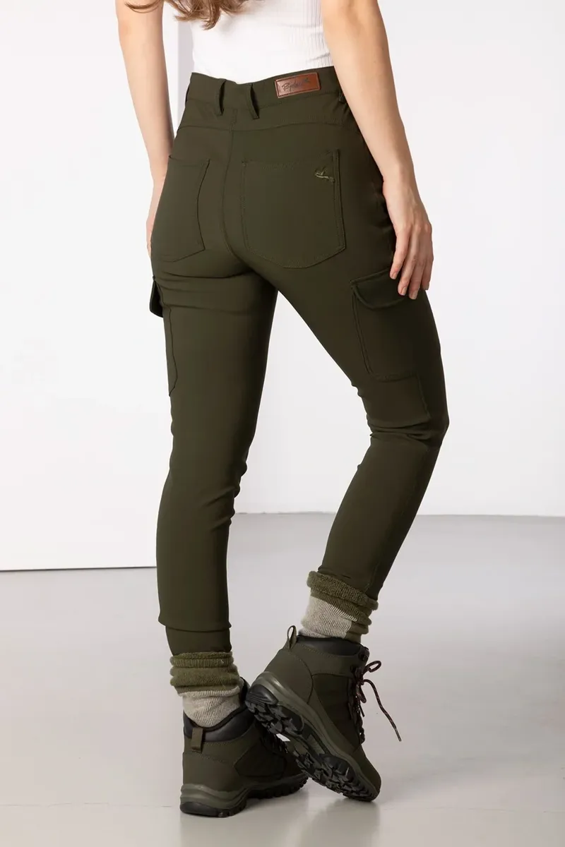 Rydale Ladies Aike II Walking Trousers With Pocket - Khaki-2