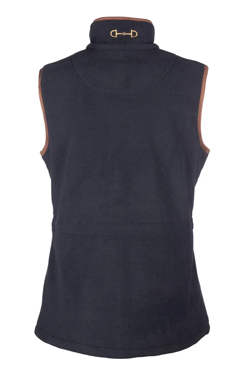 Rydale Ladies Huggate Snaffle Fleece Waistcoat - Navy-1