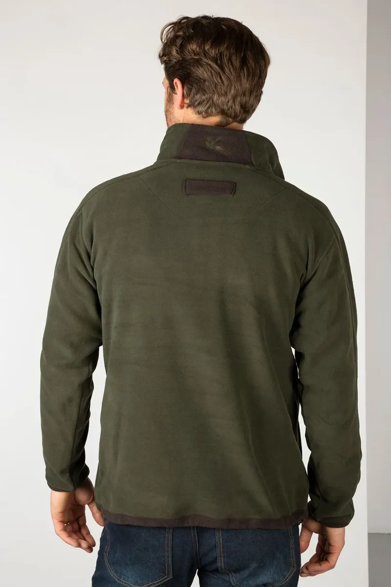 Rydale Gransmoor Men's Half Zip Fleece - Olive-3