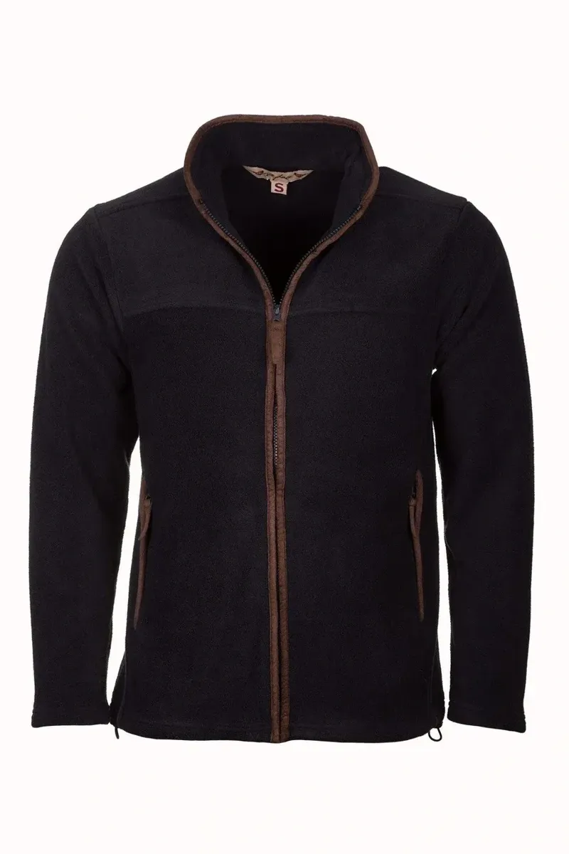 Rydale Men's Huggate Full Zip Fleece Jacket - Iron