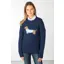 Rydale Ladies Crew Neck Character Knit Jumper - Waffle The Dachshund