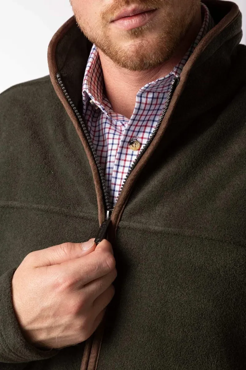 Rydale Men's Huggate Full Zip Fleece Jacket - Khaki-7