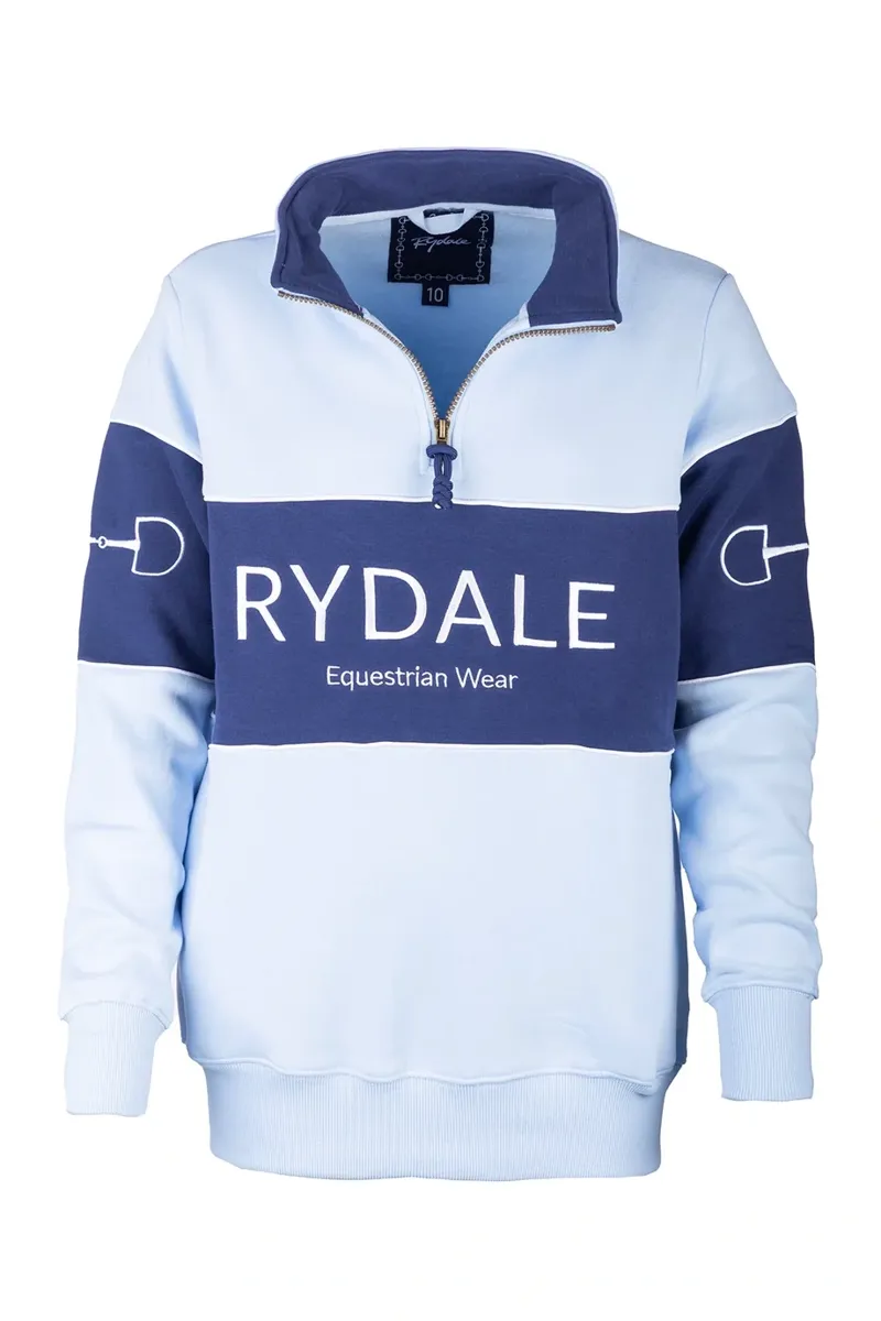 Rydale Ladies Byland Snaffle Sweatshirt - Soft Blue/Denim/Soft Blue