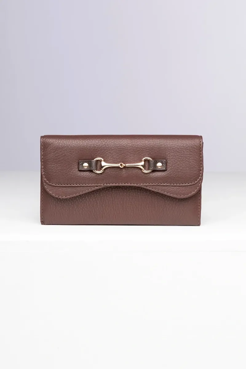 Rydale Ladies Helmsley Leather Snaffle Purse - Chestnut