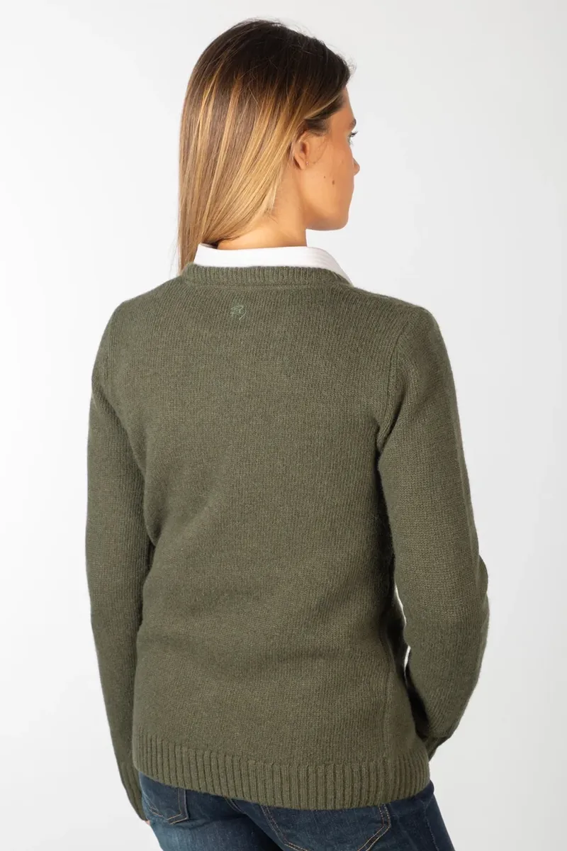 Rydale Ladies Crew Neck Character Knit Jumper - Phoebe The Pheasant-2