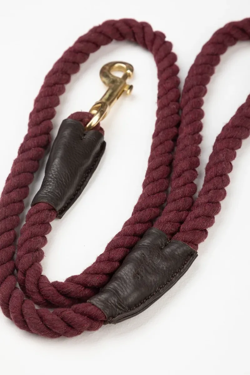 Rydale Rope Yapham Dog Lead - Berry-1