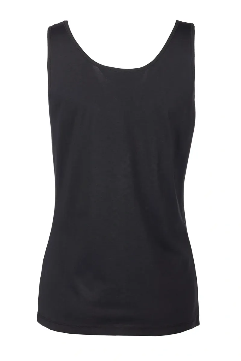 Rydale Ladies Byland Cow Pattern Vest Top - Black-1
