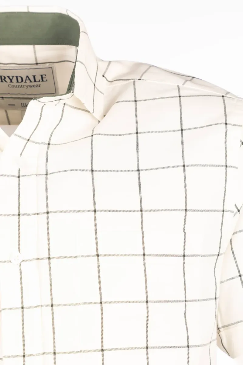Rydale Men's Short Sleeve Country Shirt - Ilkley Dark Olive-2