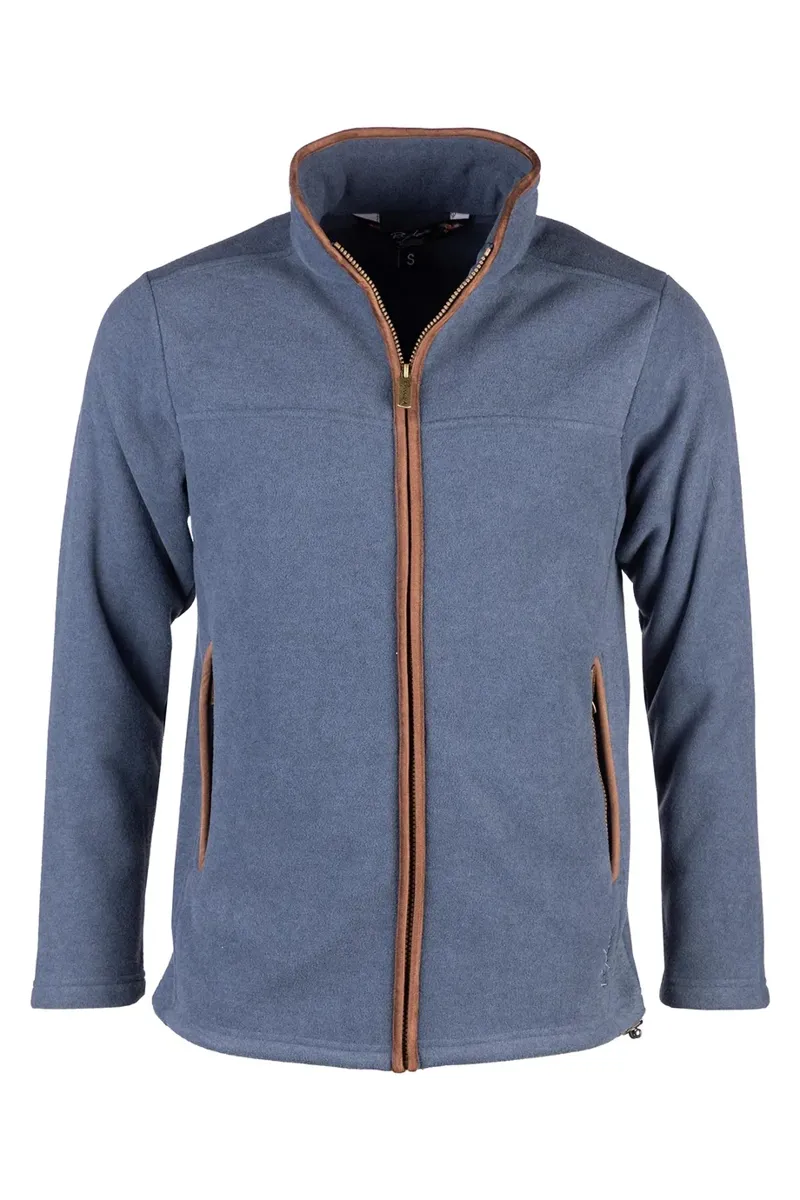 Rydale Men's Full Zip Huggate Fleece Jacket - Mid Navy