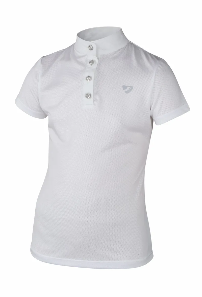 Shires Aubrion Monmouth Girls Show Shirt - White