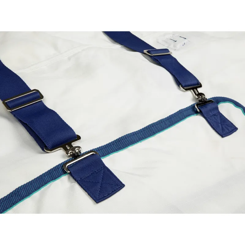 Shires Highlander Plus Sweet-Itch Combo Rug - White-6