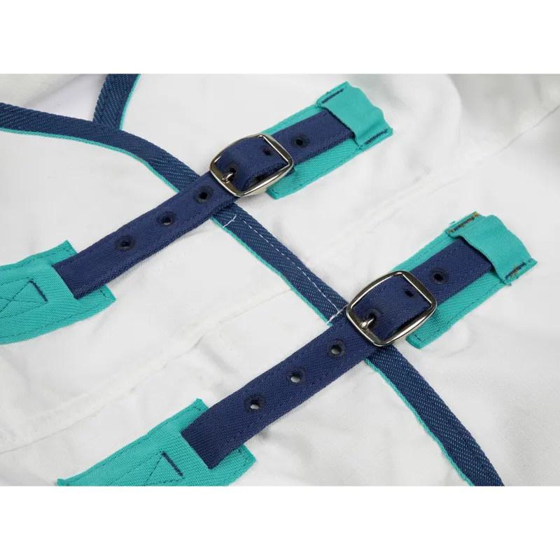 Shires Highlander Plus Sweet-Itch Combo Rug - White-3