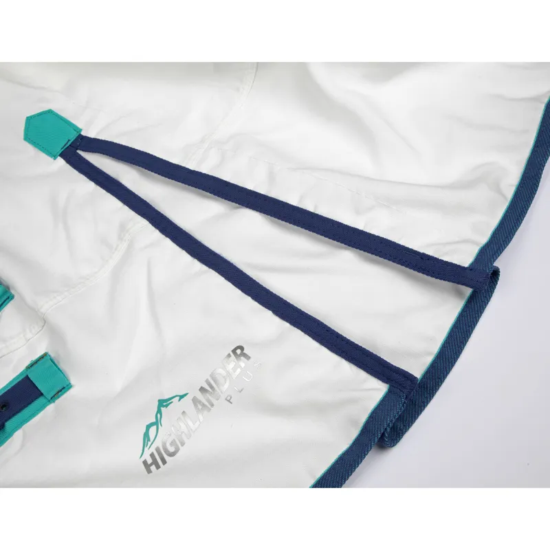 Shires Highlander Plus Sweet-Itch Combo Rug - White-4