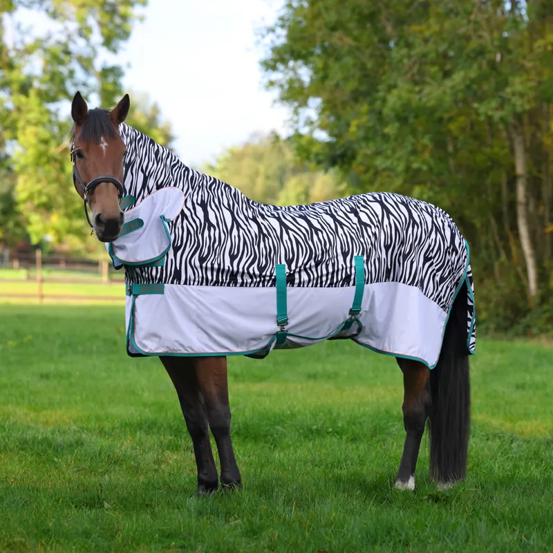 Shires Tempest Original Zeb-Tek Fly Combo Rug - Zebra Print