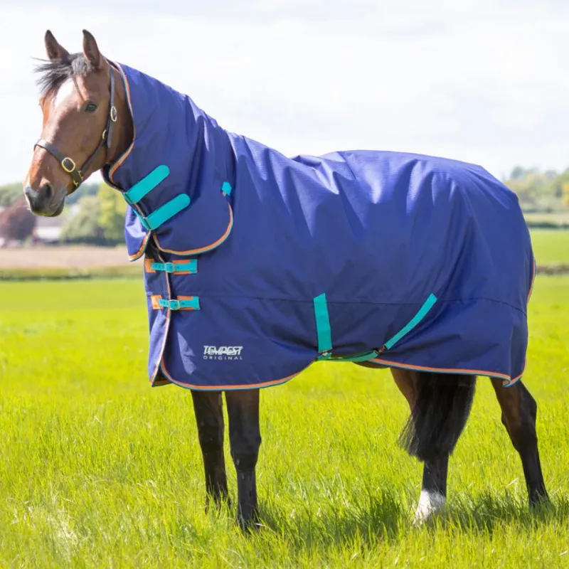 Shires Tempest Original 100g Combo Turnout Rug - Navy Blue