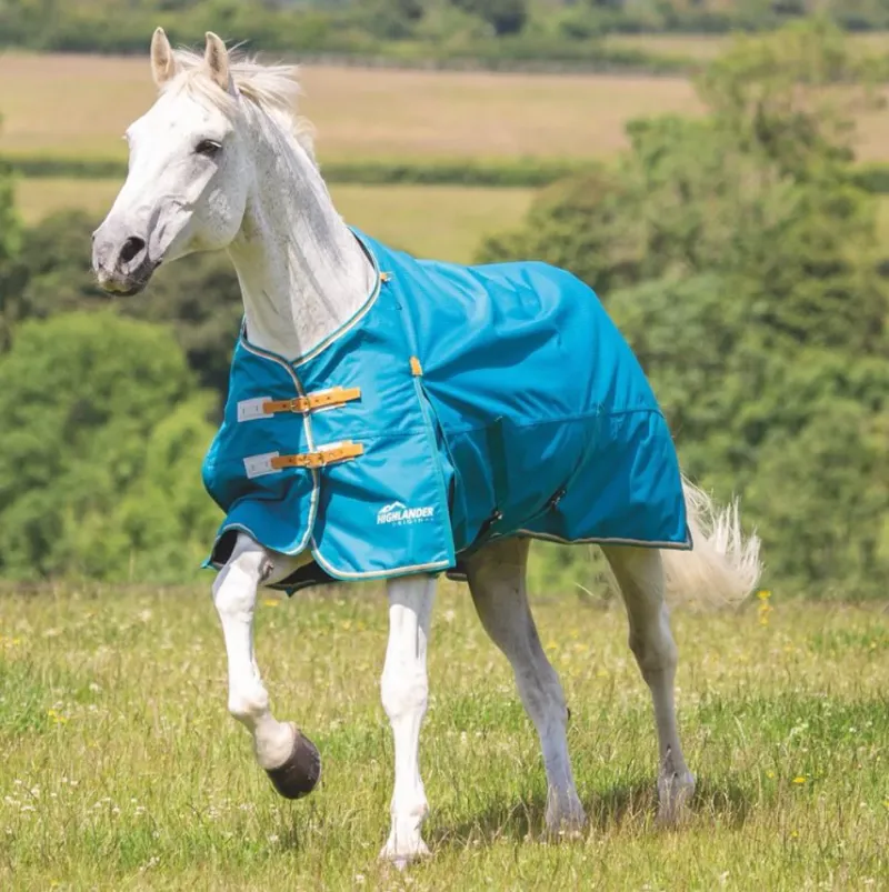 Shires Highlander Original Lite Turnout Rug - Teal