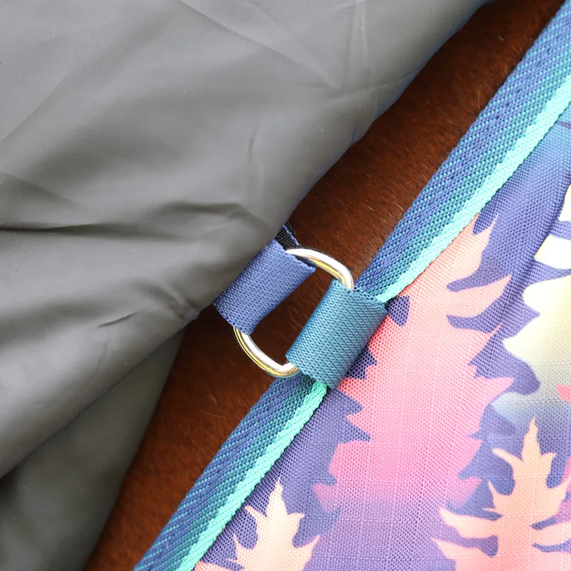 Shires Highlander Original 0g Lite Turnout Rug - Navy Forest-1