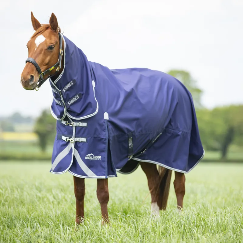Shires Highlander Original 0g Lite Turnout Combo Rug - Navy