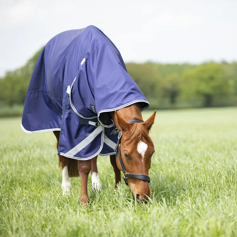 Shires Highlander Original 0g Lite Turnout Combo Rug - Navy-1