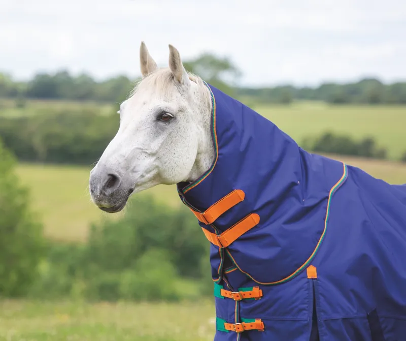 Shires Highlander Original 100g Turnout Rug Neck Cover - Navy