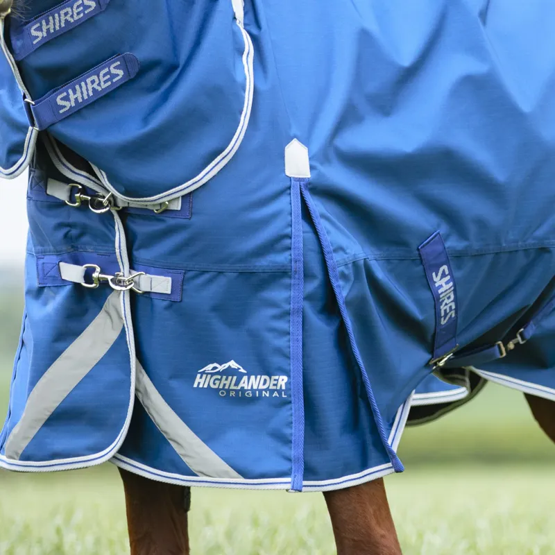 Shires Highlander Original 200g Turnout Neck Cover - Blue-3