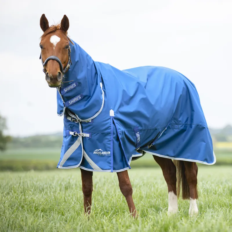 Shires Highlander Original 200g Turnout Combo Rug - Blue