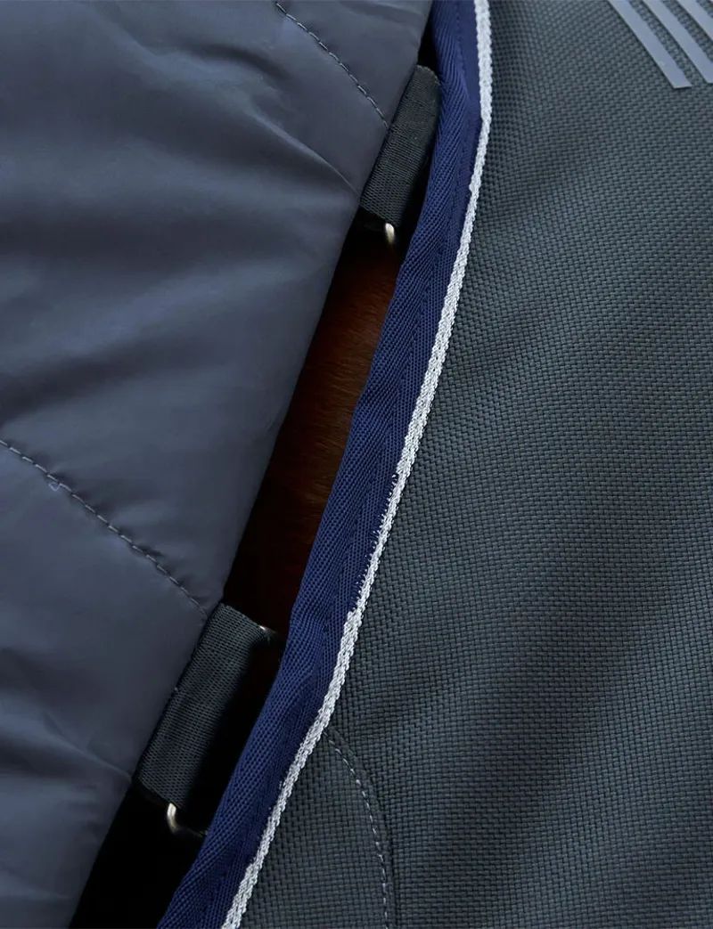 WeatherBeeta ComFiTec Ultra Detach-A-Neck 100g Turnout Rug - Charcoal-4