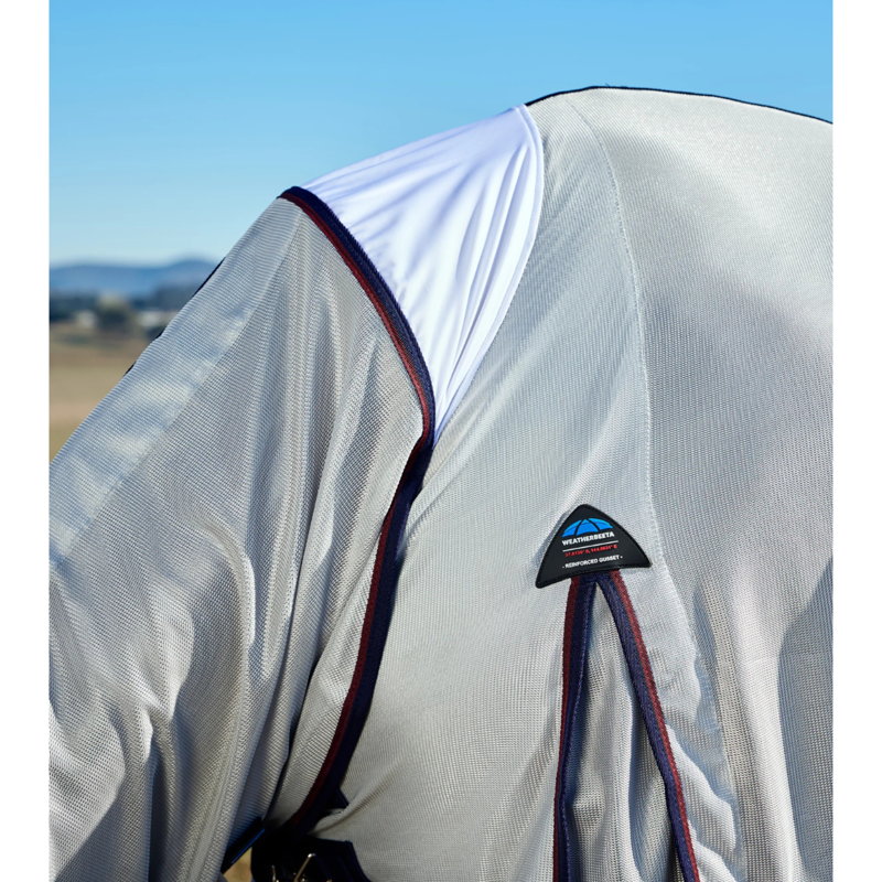 WeatherBeeta ComFiTec Airflow Fly Sheet Combo - Grey/Navy/Burgundy-3