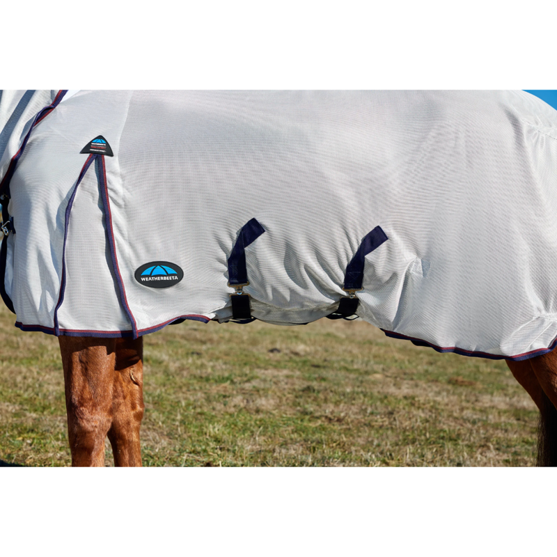 WeatherBeeta ComFiTec Airflow Fly Sheet Combo - Grey/Navy/Burgundy-5