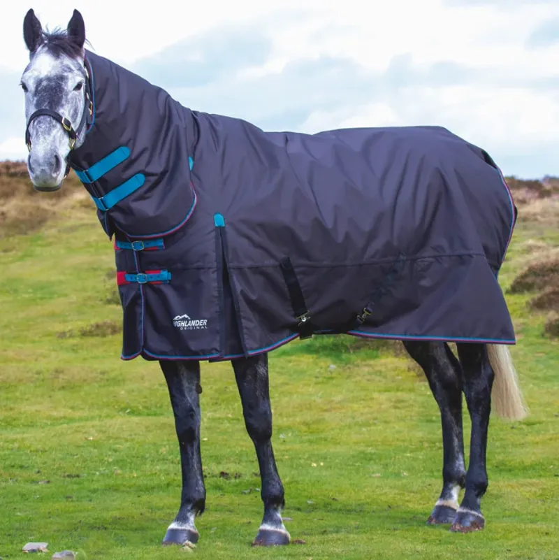 Shires Highlander Original 200g Turnout Combo Rug - Black